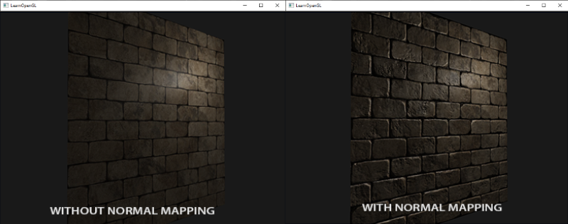 Normal mapping compare